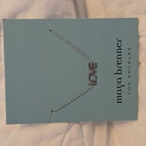 Maya Brenner Silver 'LOVE' Bracelet NWOT